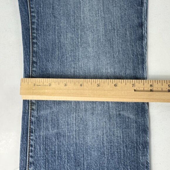 Express X2 Jeans Women's Measured 31x29 Slim Low Rise Boot Cut Blue Denim Tag 8 - Picture 13 of 16